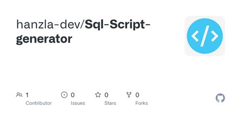 Image result for SQL Script Generator