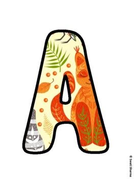 Fall, Fall Animals Bulletin Board Letters, Fall Hallway Display school ...