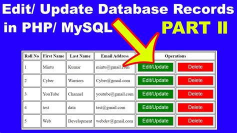 PHP and MySQL with MySQLi: Example Application (Part 8/9)