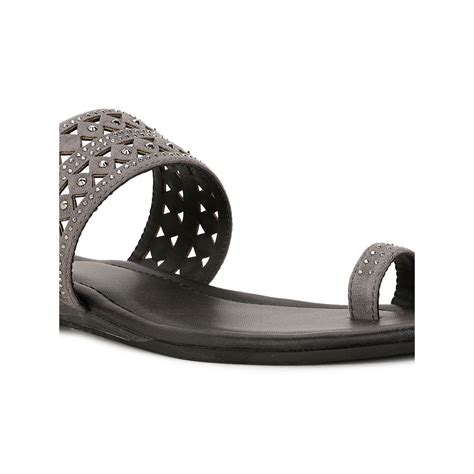 Buy Bata Women Grey Open Back Sandals Online