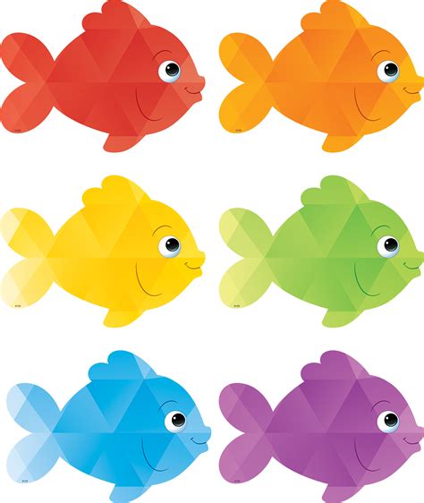 Cut Out Colored Fish Printables