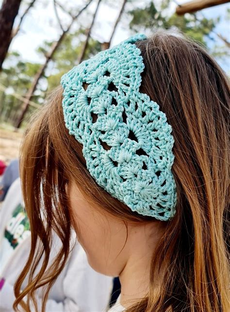 Beautiful crochet lace Headband | Crochet hairband, Crochet headband ...