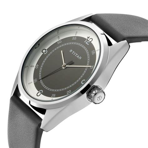 Buy Online Titan Quartz Analog Multicoloured Dial Leather Strap Watch ...