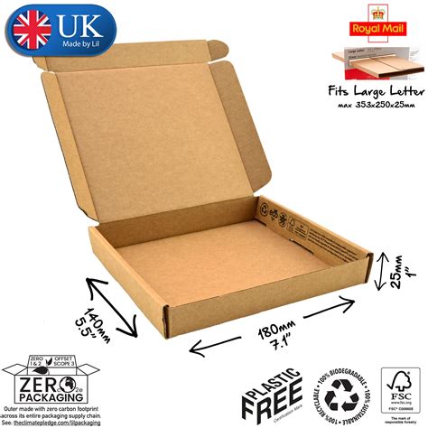 18 x 14 x 2.5cm Cardboard Postal Boxes - Lil Packaging – Lil Packaging ...