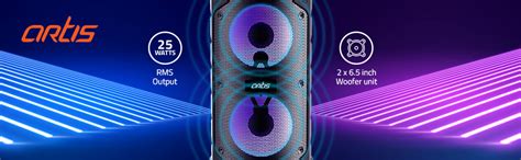 Artis MS304 40 Watt 2.1 Channel Wireless Bluetooth Portable Party ...