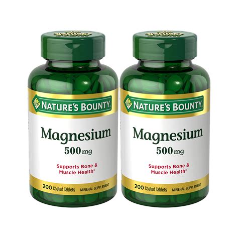 Nature's Bounty Magnesium 500...B08C65K2WC | Encarguelo.com