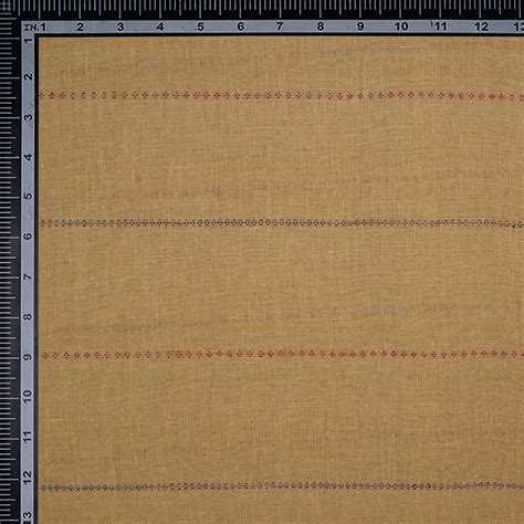 Buy Golden Woven Handspun Handwoven Kala Cotton Fabric 80399/1 | FFAB