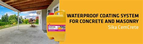 SIKA - Sika CemCrete, Acrylic waterproof coating system for concrete ...