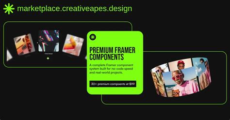 Creative Apes Market | Premium Framer Components & Agency Tools