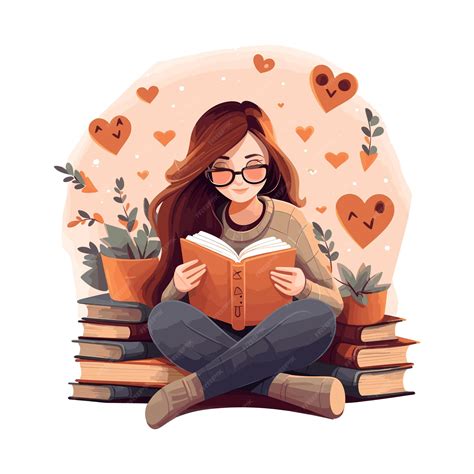 Premium Vector | Cozy Book Lover vector illustration