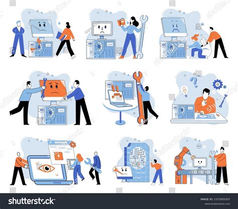 Image result for Find Computer Problem Vector