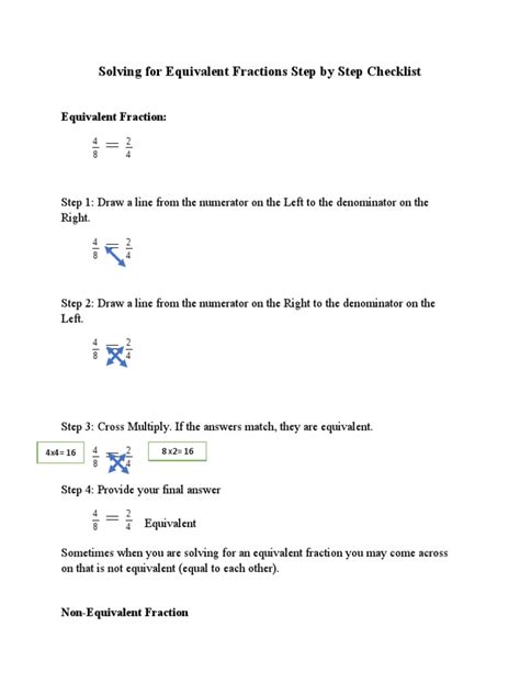 Image result for Equivalent Fraction Simple Steps