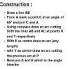 Draw the given angle and its angle bisector, 65° - Brainly.in