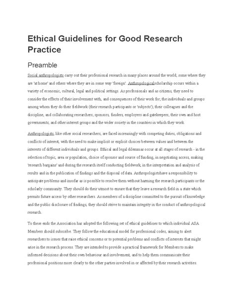Gs - Have a good read - Ethical Guidelines for Good Research Practice ...