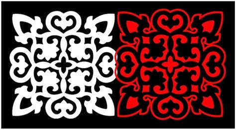 Pannelli decorativi da parete impostati Jali design CNC modello taglio ...