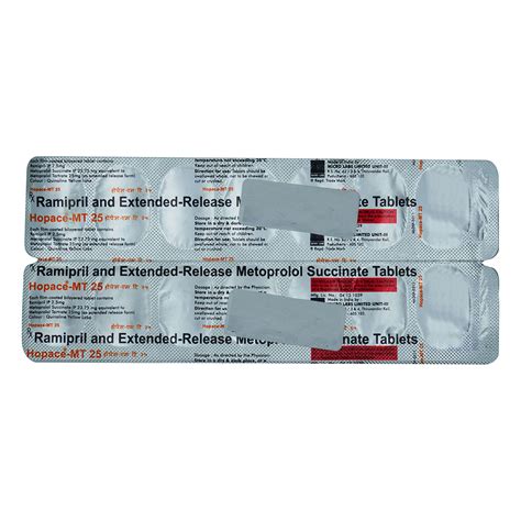 Hopace-MT 25 mg Tablet | Uses, Side Effects, Price | Apollo Pharmacy