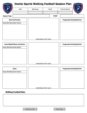 Fillable Online dextersportsyfc org Dexter Sports Walking Football ...