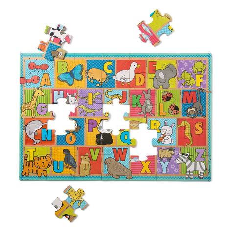Melissa & Doug Natural Play Floor Puzzle - ABC Animals | Melissa And ...