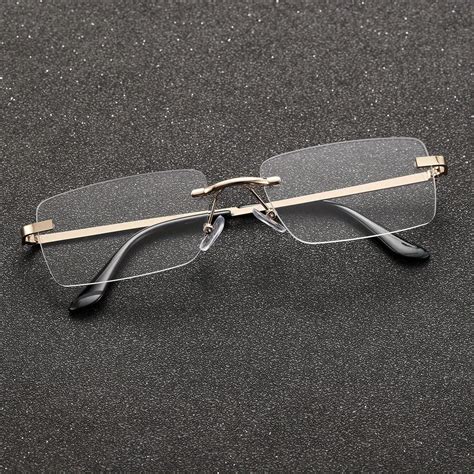 Metal Rimless Eyeglasses for Men – CRAZE
