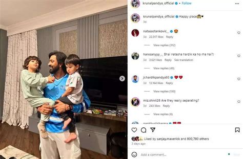 Hardik Pandya Wife Natasa Stankovic Drops Super Cool Reaction On Jeth ...