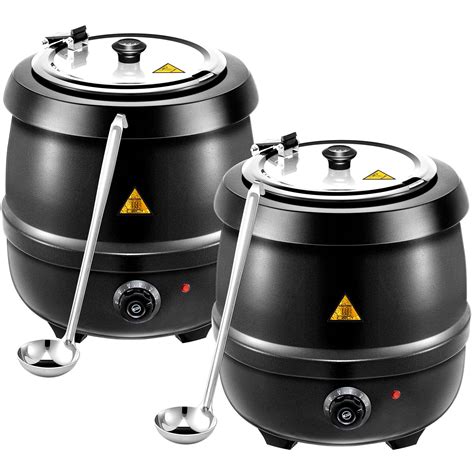 Amazon.com: Suclain 2 2 Pack 10.5 Quart Commercial Soup Warmer Electric ...