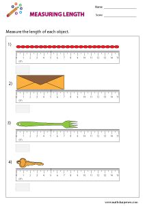 MEASURING LENGTH WORKSHEETS - Math Sharpeners
