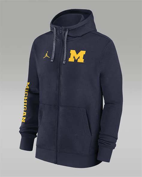 Michigan Wolverines Sideline Team Issue Men's Jordan College Full-Zip ...