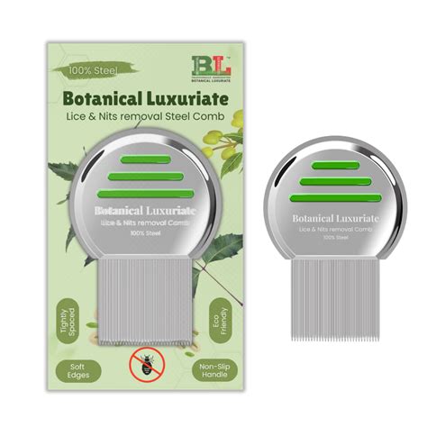 Botanical Luxuriate Lice and Nit Removal Comb - Effective & Easy Use