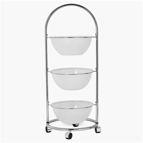 Buy Tranzit Stainless Steel 3-Tier Kitchen Trolley from Home Centre at ...
