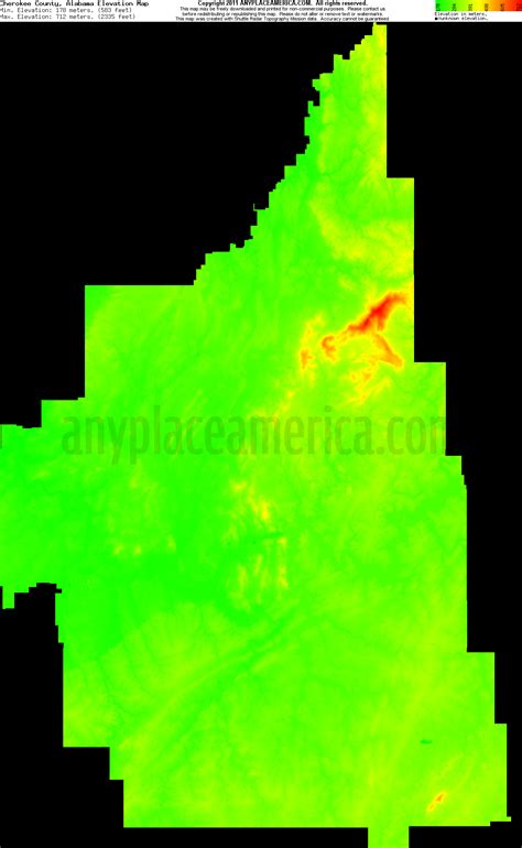 Free Cherokee County, Alabama Topo Maps & Elevations