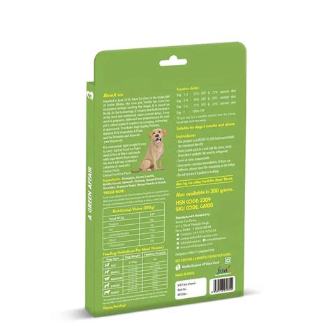 Fresh For Paws A green Affair Fresh Dog Food - All Breed Adult | Zigly