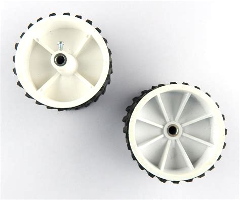7 x 4 cm Robot Wheels (Tyres) for 6 mm Shaft Geared DC Motor - 2 Pcs ...