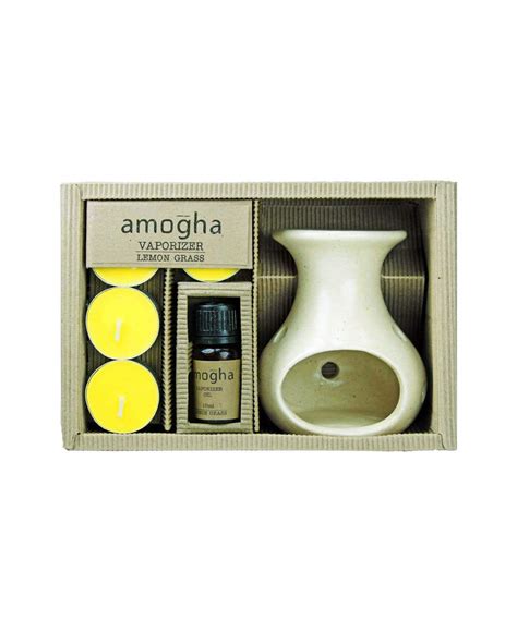 IRIS Stoneware -Lemon Grass 10 ml Fragance Oil with Ceramic Vaporizer ...