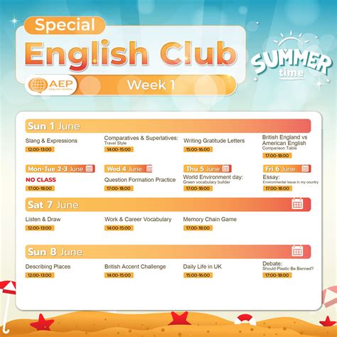 AEP - 'Special English Club' สัปดาห์แรกของเดือนมิถุนายน 📌 น้องหลายๆ คน ...