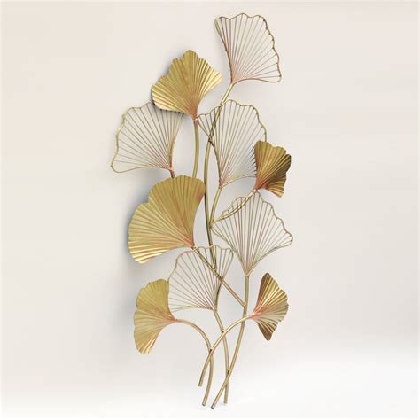 Buy VEDAS Bayleen Metal Ginko Leaf Wall Accent from Vedas at just INR ...