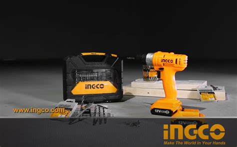 INGCO CDLI1211 12V Cordless Drill Pistol Grip Drill (10 mm Chuck Size ...