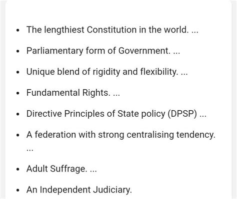 describe any five salient feature of Indian Constitution - Brainly.in