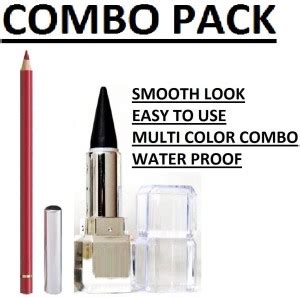 PRILORA COMBO PACK EYE KAJAL WITH LIP RED PENCIL PACK OF 2 Price in ...