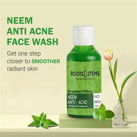 Buy ROOTS & STEMS NEEM ANTI ACNE FACE WASH FOR OIL CONTROL & CLEAR ...