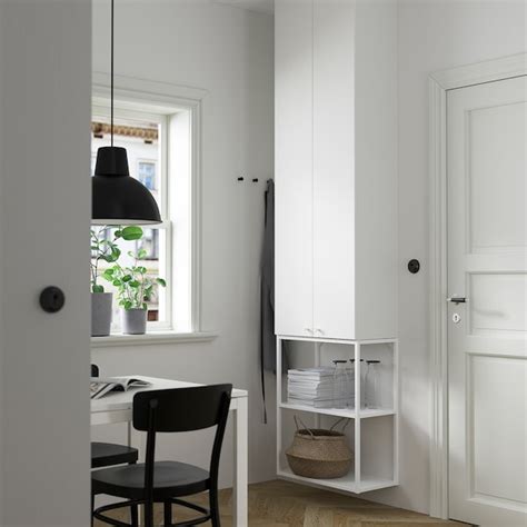 ENHET storage combination, white, 60x32x255 cm (235/8x125/8x1003/8") - IKEA