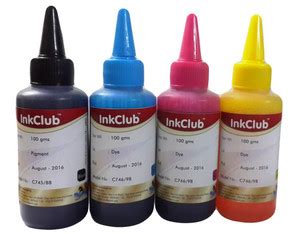 InkClub 100ml*4 Compatible for Canon 745,746 & 88,98 cartridges(CMYK ...