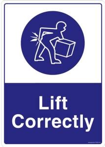 Safety Sign Store Lift Correctly Emergency Sign Price in India - Buy ...