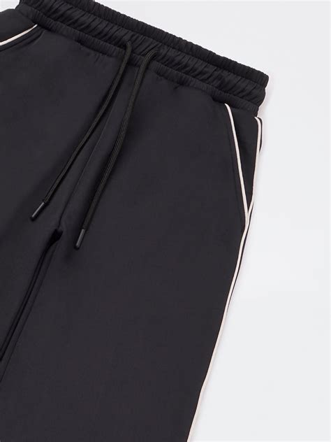 Buy Y&F Teen Girls Black Solid High-Rise Track Pants from Westside