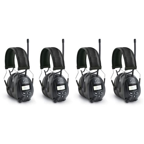 Buy Walkers Hearing Protection Over Ear AM/FM Radio Earmuffs, 4 Pack ...