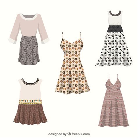 Wzory sukienek – wektory. Pobierz wysokiej jakości darmowe wektory z ...