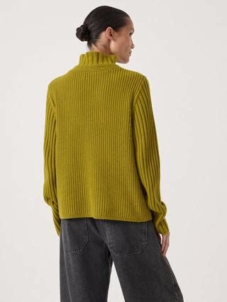 HUSH High Neck Ribbed Jumper