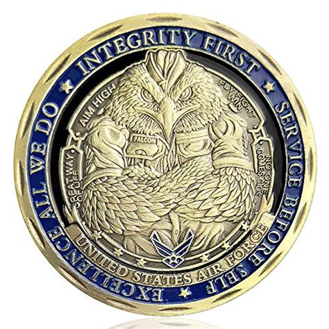 Buy Air Force Military Challenge Coin USAF Core Values Veteran Airman ...