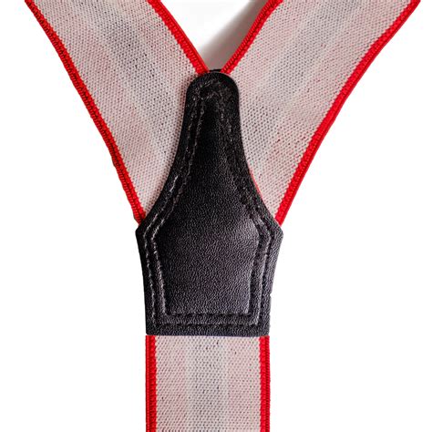 Chokore Y-shaped Convertible Suspenders (Navy Blue & Red)