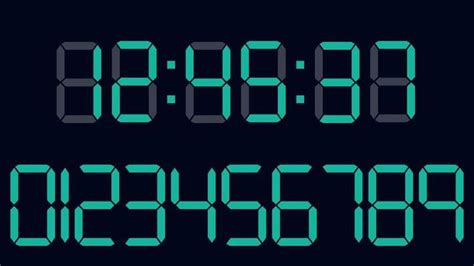 Image result for Small Clock Numbers