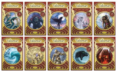 Phonic Books Talisman Card Games, Boxes 11-20: Alternative vowel and ...